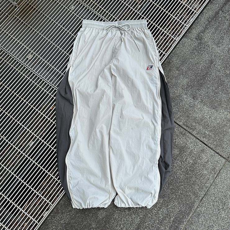 期間限定のお買い得商品 低身長だからカッコよく着こなせるアイテム バイカラージップ パンツ