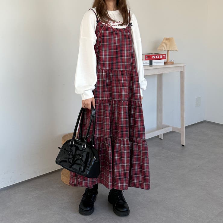 mideal カットデザインリボンティアードワンピース - メルカリ