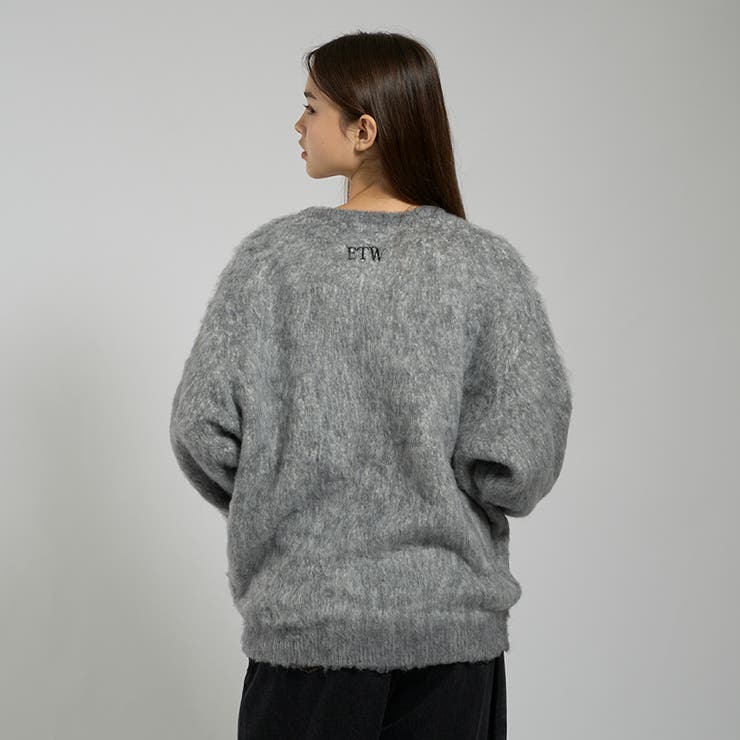 Hella 2022AW ウールモヘアシャギー ステンカラーコート F