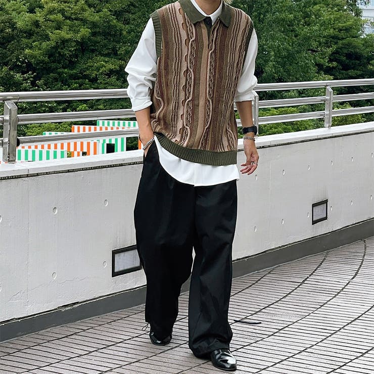 kutir】クラシック柄ニットベスト[品番：KTRW0024669]｜kutir