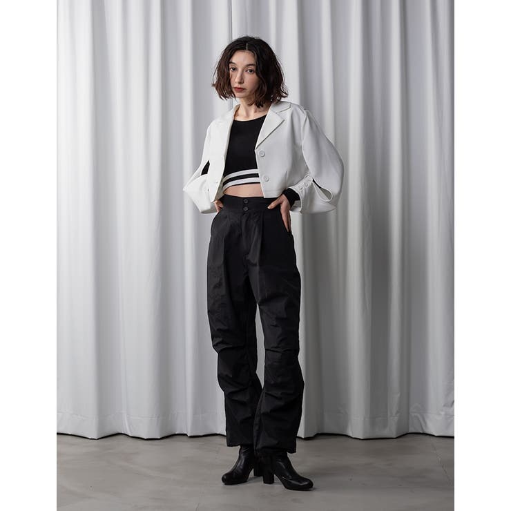 Adoon plain Ladies】2wayスリーブショートジャケット[品番