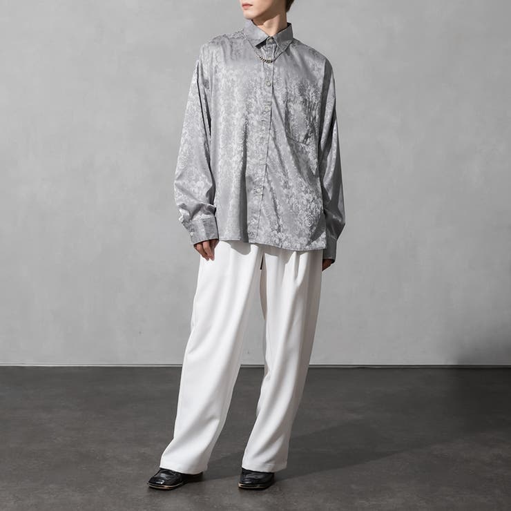 Adoon plain】ルーズ花柄シャツ[品番：KTRW0024967]｜kutir