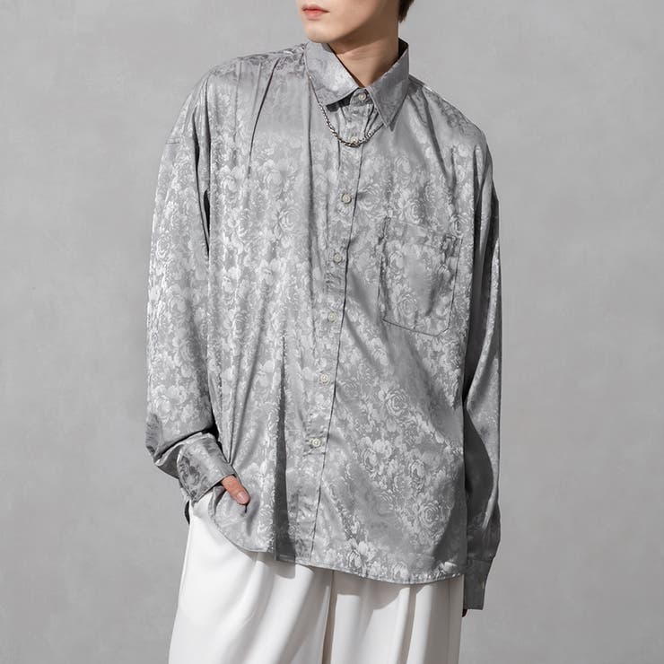 Adoon plain】ルーズ花柄シャツ[品番：KTRW0024967]｜kutir