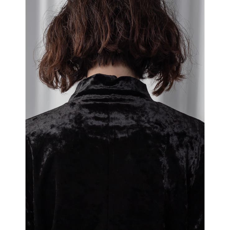 Adoon plain Ladies】フレアスリーブベロアブラウス[品番