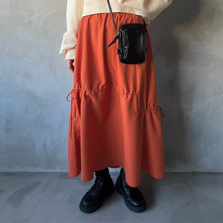 【kutir】ドロストリボンギャザースカート[品番：KTRW0025421]｜kutir（クティール）のレディースファッション通販｜SHOPLIST（ショップリスト）