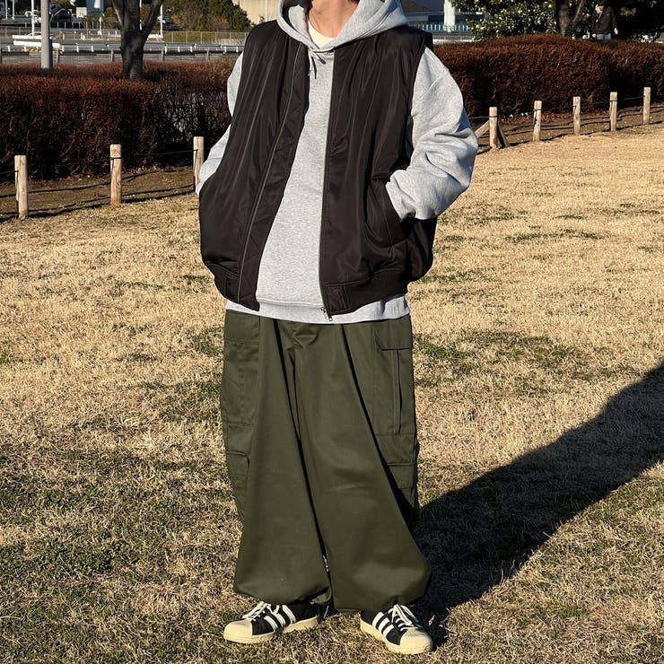 充実の品 kutir】オーバーサイズMA－1ベスト[品番：KTRW0025818 ジャケット・アウター