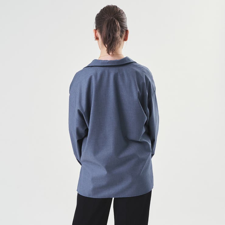 オーバーサイズスキッパーシャツ[品番：KTRW0026099]｜kutir