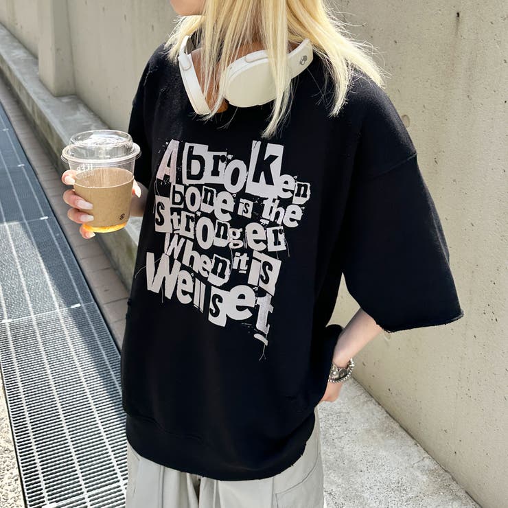 sedacle】ルーズシルエットダメージTシャツ[品番：KTRW0026209