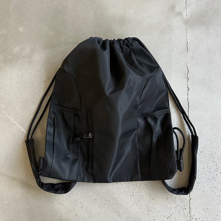 kutir】メッシュポケットナップサック／バックパック[品番