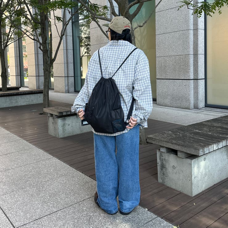 kutir】メッシュポケットナップサック／バックパック[品番