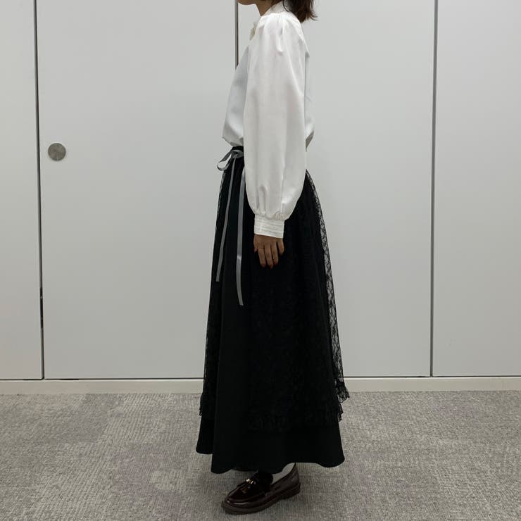 kutir】【クティールとレトロ】レースラップスカートSET[品番 kutir】【クティールとレトロ】レースラップスカートSET[品番