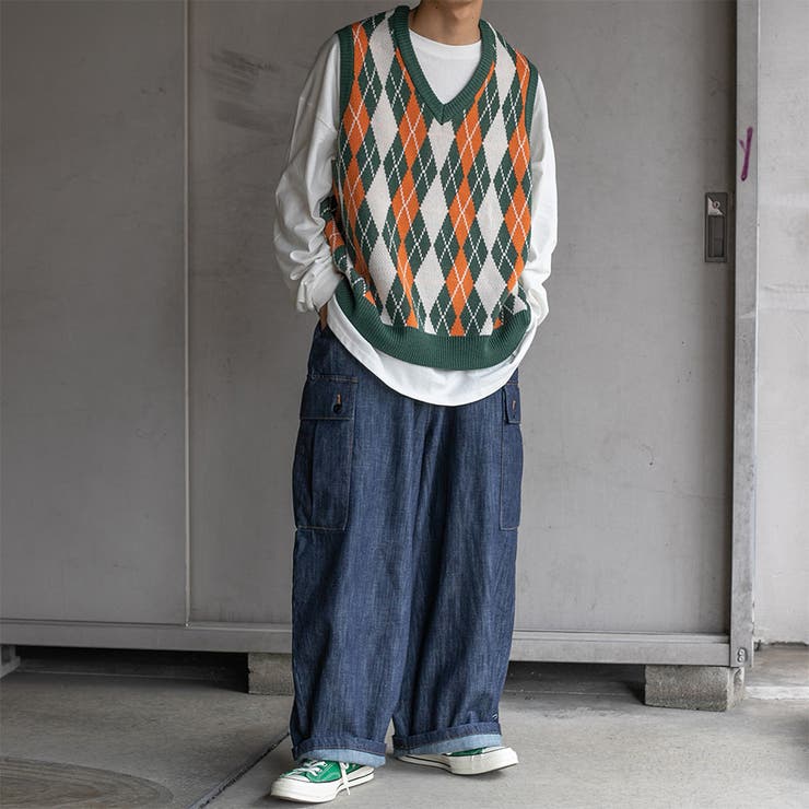 【kutir】【SHOPLIST限定】アーガイル柄ニットベスト[品番：KTRW0021267]｜kutir（クティール）のメンズファッション通販｜SHOPLIST（ショップリスト）