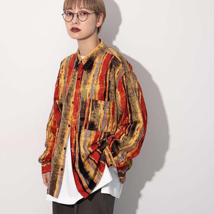 【kutir】レギュラーカラー柄シャツ[品番：KTRW0021282]｜kutir（クティール）のレディースファッション通販｜SHOPLIST（ショップリスト）