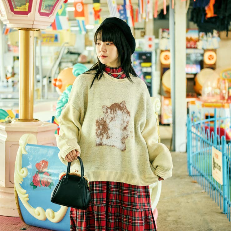 kutir】【クティールとレトロ】アソートネコジャガードニット[品番：KTRW0031240]｜kutir（クティール ）のレディースファッション通販｜SHOPLIST（ショップリスト）