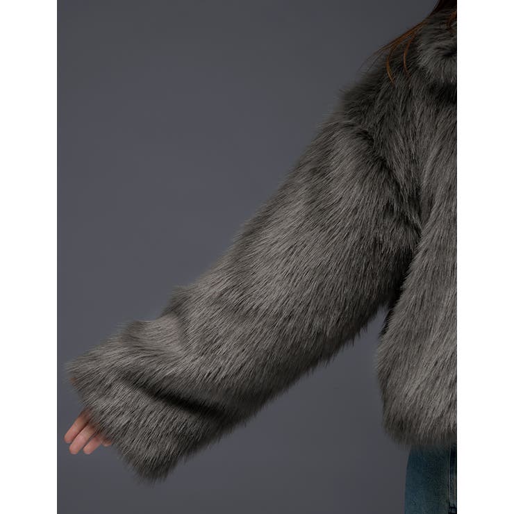 Adoon plain フェイクファーブルゾン Adoon plain ブルゾン アウター 「APL´22outer」フェイクファー