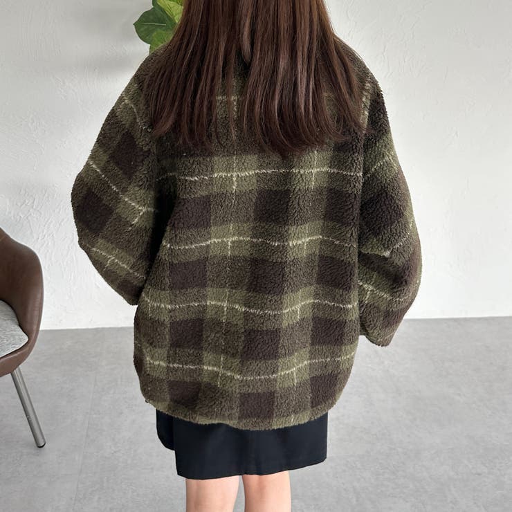 kutir】【2サイズ展開】リバーシブルナイロンボアブルゾン[品番