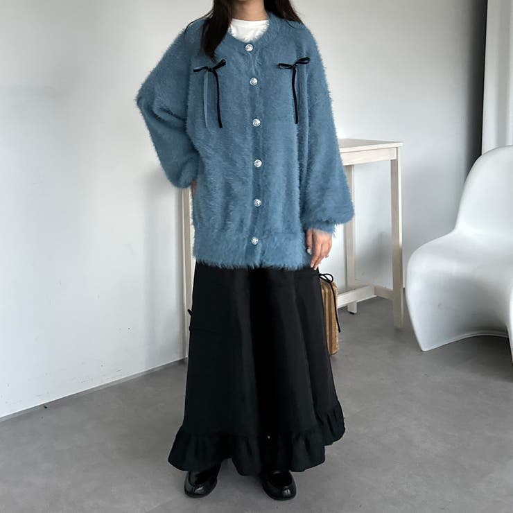 kutir】【2サイズ展開】アソートダブルリボンフリルスカート