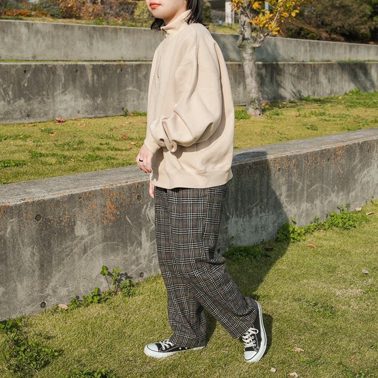 kutir】ハーフジップ裏起毛スウェット[品番：KTRW0022453