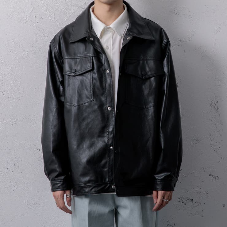 Adoon plain】フェイクレザーブルゾン [品番：KTRW0022609]｜kutir（クティール）のメンズファッション通販｜SHOPLIST（ショップリスト）