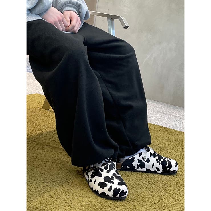 kutir】【SHOPLIST限定】牛柄ハラコサンダル[品番：KTRW0023424