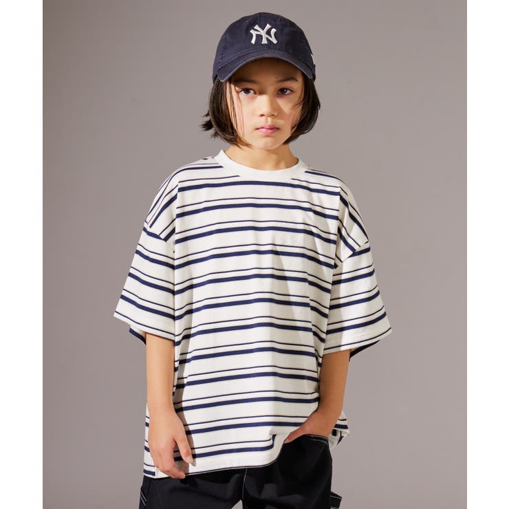 PAIRMANON STREET】マルチ ボーダー 半袖 Tシャツ[品番