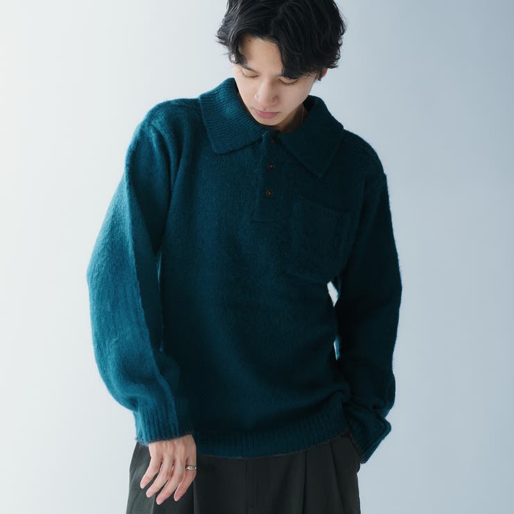 SHAGGY KNIT POLO[品番：KTRW0031821]｜kutir（クティール）のメンズファッション通販｜SHOPLIST（ショップリスト）