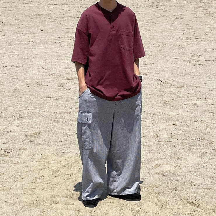 kutir】バルーンペインターヒッコリーワークカーゴパンツ[品番