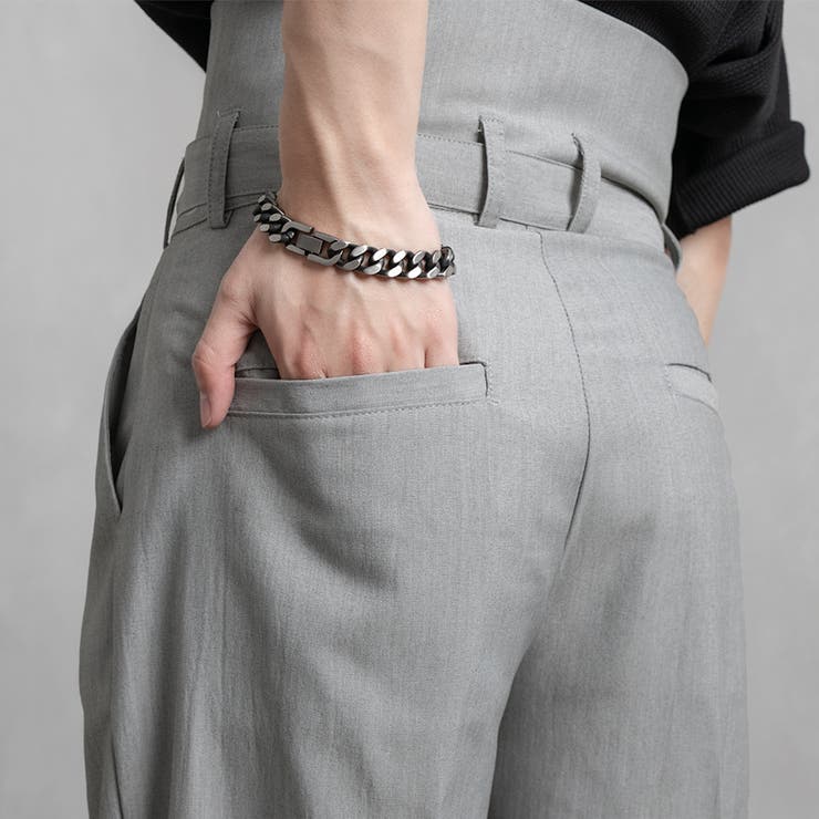 Adoon plain】ベルト付きセンタープレスパンツ[品番