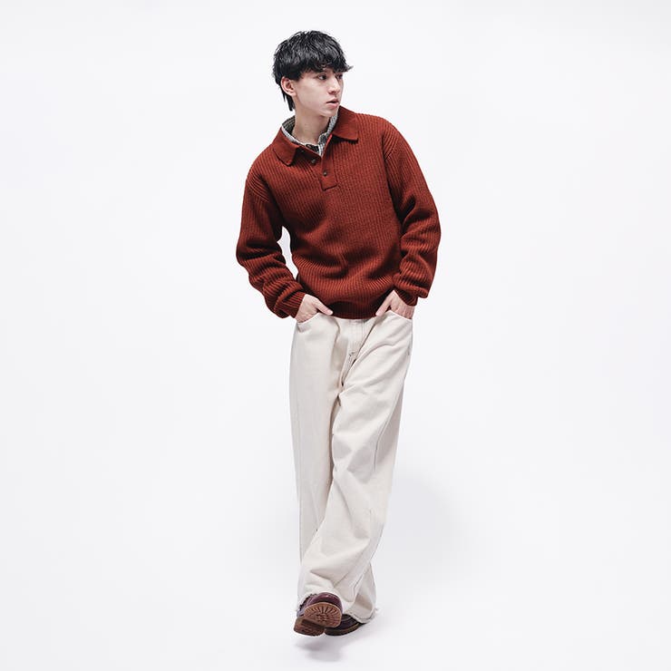 RIBBED KNIT POLO[品番：KTRW0032062]｜kutir（クティール）の