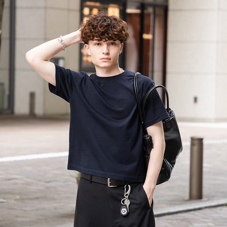 慈雨　Tシャツ　グレー　サイズ40 美品 Tシャツ》コードレーンTシャツ ( ライトグレー ) | 古橋織布