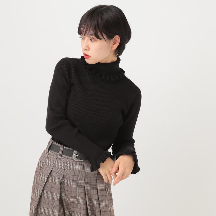 Kutir フリルタートルニット トップス 品番 Ktrw Kutir クティール のレディースファッション通販 Shoplist ショップリスト