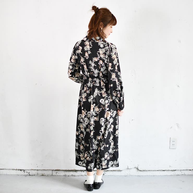 リンクコーデ専門ブランド ペアペア 衿付き花柄パール釦ワンピース 品番 Ktrw Pairpair Women ペアペア のレディースファッション通販 Shoplist ショップリスト