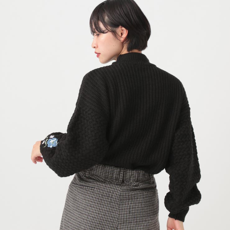 美品❗️グッチ フラワー刺繍 ニット サイズxxs