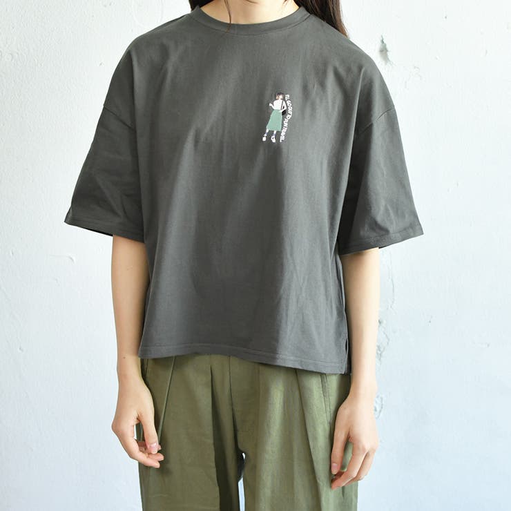 リンクコーデ専門ブランド ペアペア 女の子刺繍tシャツ レディース 品番 Ktrw Pairpair Women ペアペア のレディースファッション通販 Shoplist ショップリスト