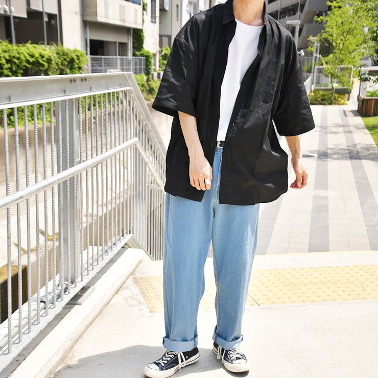 kutir】【ビッグシルエット】バックプリントシャツ[品番