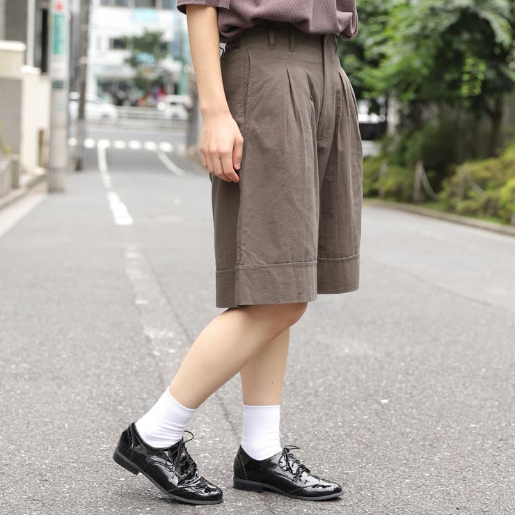 kutir】2タックハーフパンツ[品番：KTRW0008054]｜kutir