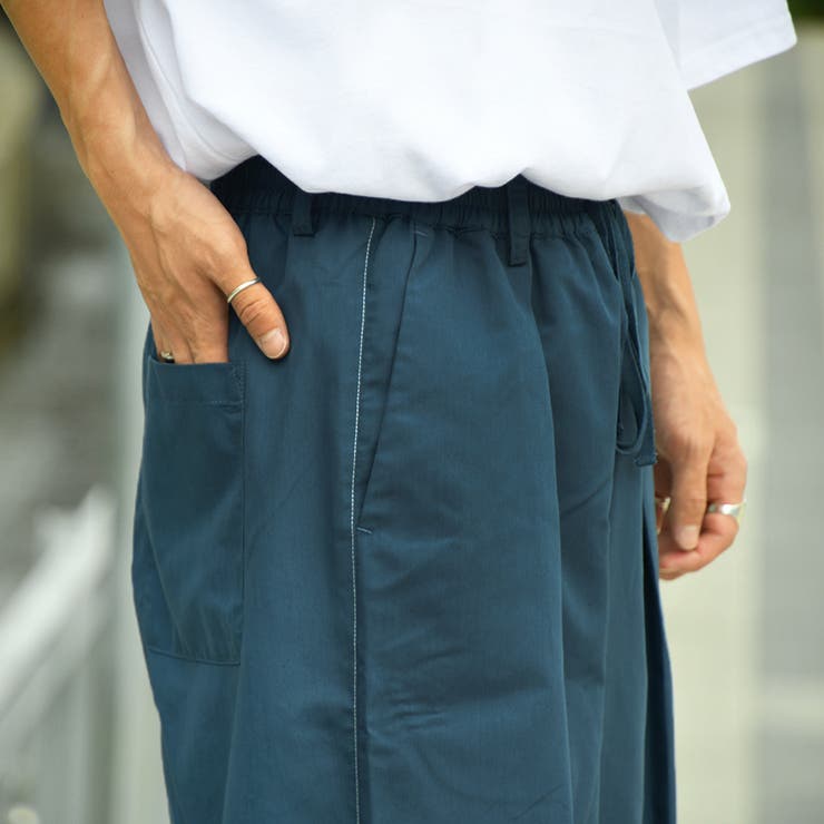 kutir】ステッチワイドパンツ【セットアップ着用可】[品番 kutir】ステッチワイドパンツ【セットアップ着用可】[品番
