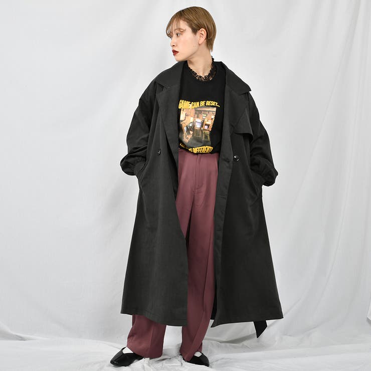 kutir】【低身長向けSサイズあり】トレンチコート[品番
