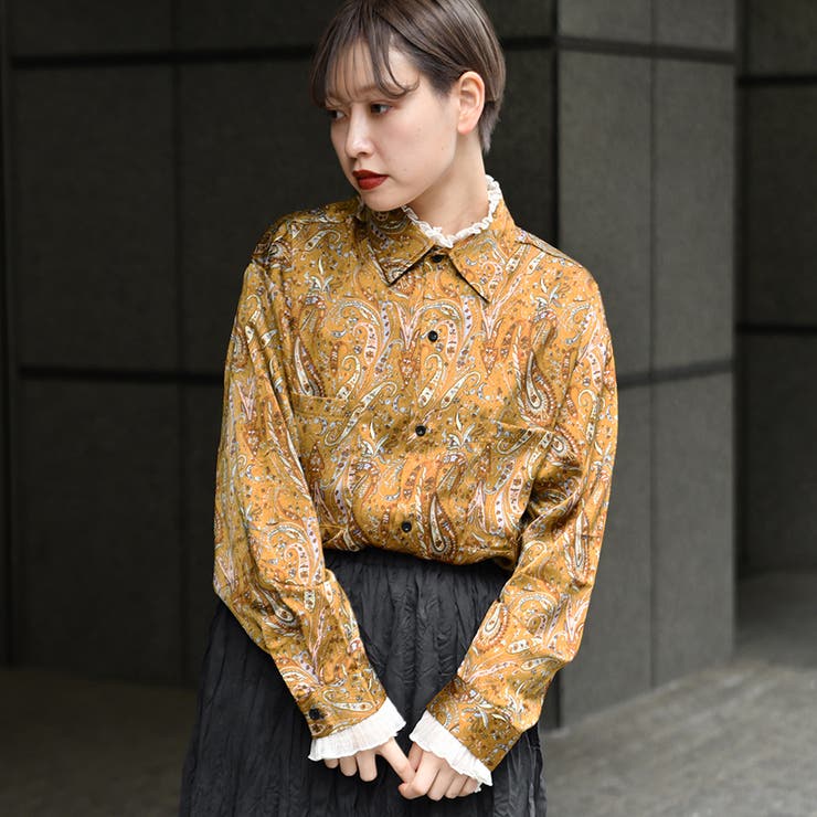 【kutir】柄シャツ[品番：KTRW0018046]｜kutir（クティール）のレディースファッション通販｜SHOPLIST（ショップリスト）