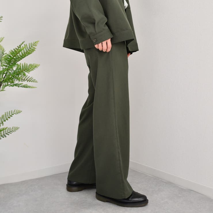 kutir セットアップ kutir】ワイドフレアパンツ セットアップ[品番：KTRW0018102