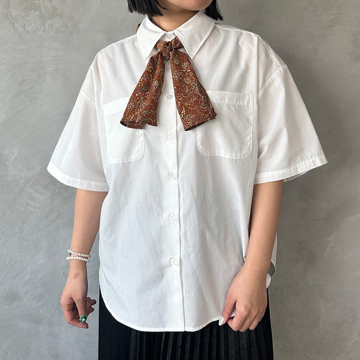 楽天市場】スカーフ柄シャツ シャツ レディース トップス 送料