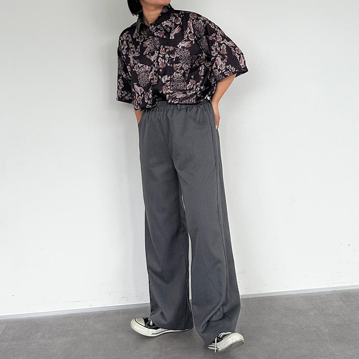 クティール 柄シャツ セット売り kutir レトロ kutir】レギュラーカラー柄シャツ[品番：KTRW0021282]｜kutir