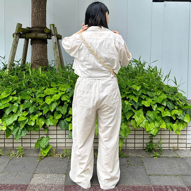 kutir】【セットアップ着用可能】リネンライクワイドパンツ[品番