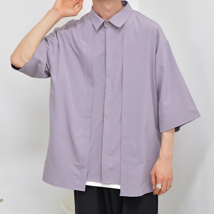 【kutir】ピンタック半袖シャツ[品番：KTRW0018622]｜kutir（クティール）のメンズファッション通販｜SHOPLIST（ショップリスト）