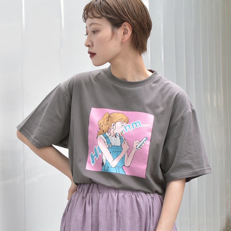 【kutir】ガールプリントTシャツ[品番：KTRW0018864]｜kutir（クティール）のレディースファッション通販｜SHOPLIST（ショップリスト）