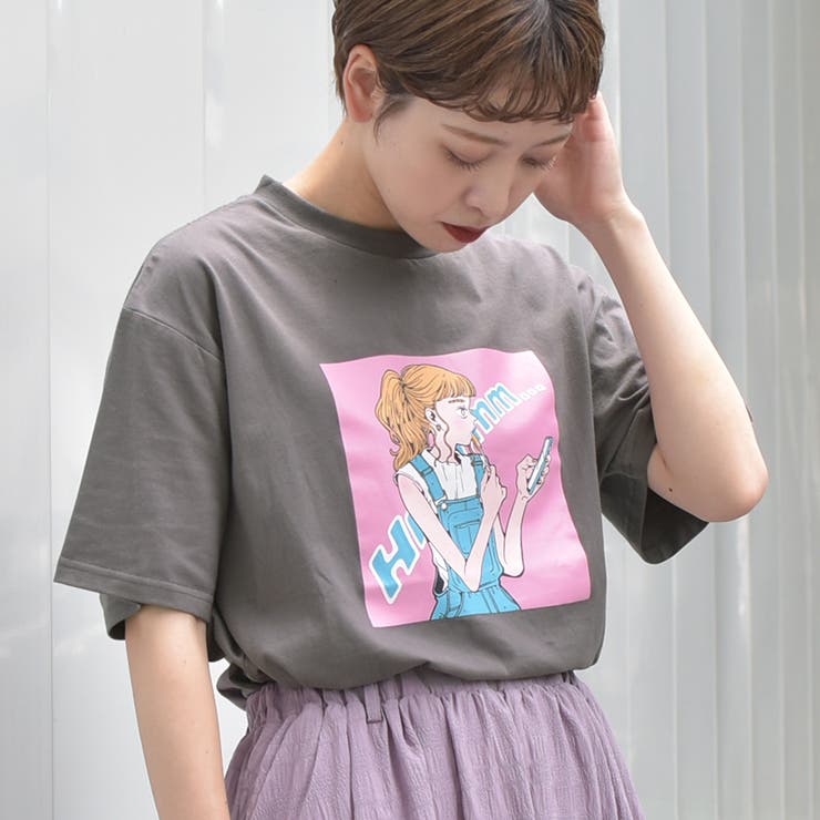 【kutir】ガールプリントTシャツ[品番：KTRW0018864]｜kutir（クティール）のレディースファッション通販｜SHOPLIST（ショップリスト）