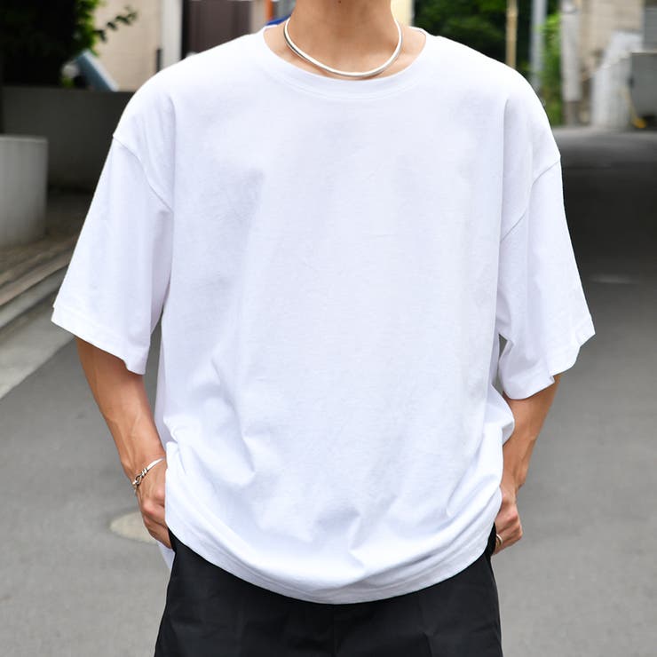 ルーズネックTシャツ - シャツ