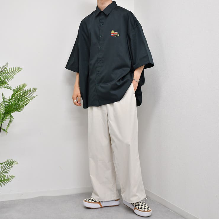 VIVETTA PINGUINO 半袖シャツワンピース 38 Munsingwear 【WEB限定｜ENVOY】3 Colors Penguin Logo ワン
