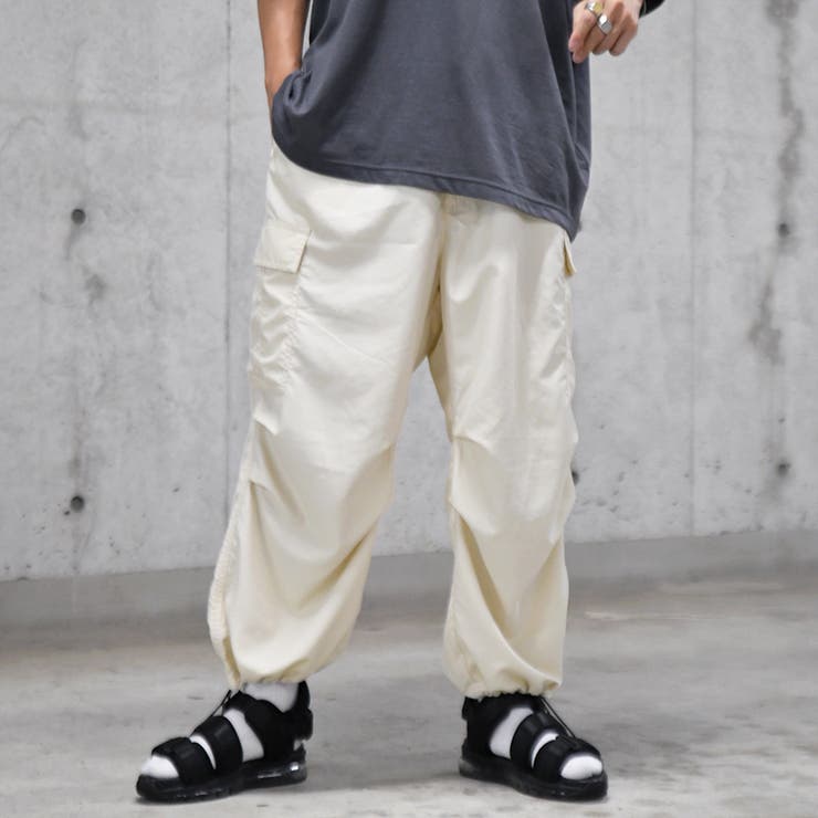 パンツ Ohotoro Nylon Cargo Pants/ivory OHOTORO Nylon Cargo Pants レディース