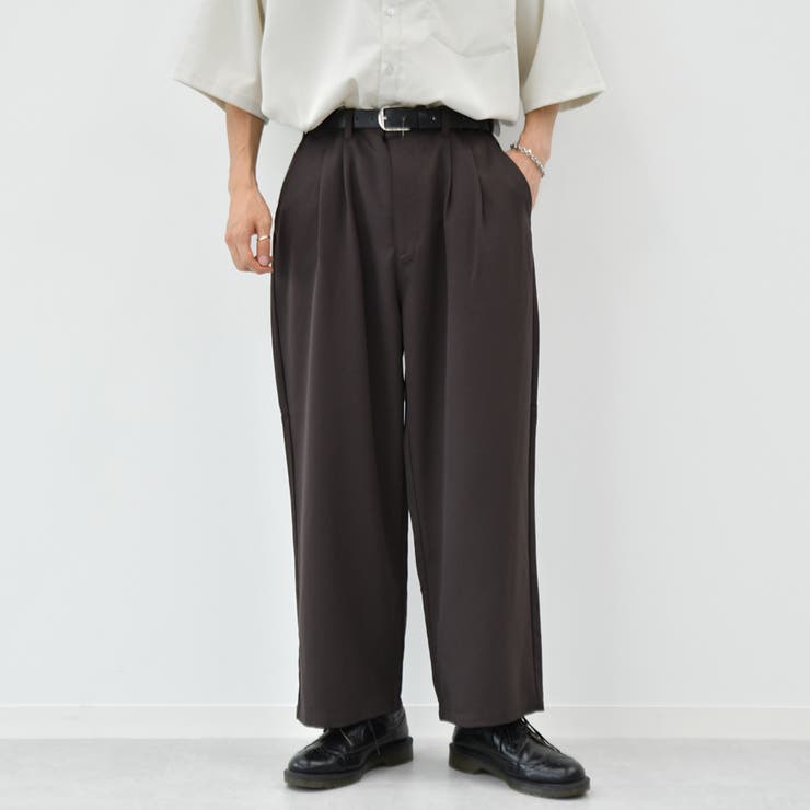 最大の割引 kutir】2タックワイドスラックスパンツ[品番：KTRW0019056 パンツ